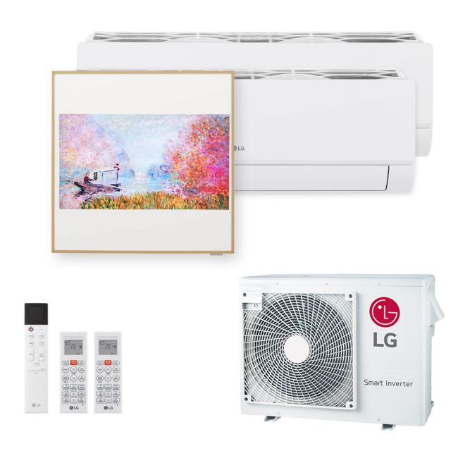 LG Multisplit MU4R25 + ARTCOOL Gallery Premium A12GA2 + Special W EZ09CSN + EZ09CSN